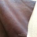Tissu en cuir 100% polyester de suède d&#39;estampillage d&#39;or avec le support de molleton
